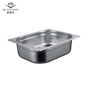 EU Gastronorm Pan 1/2 Tamaño 100 mm de profundidad Contenedores apilables para equipos de cocina comercial