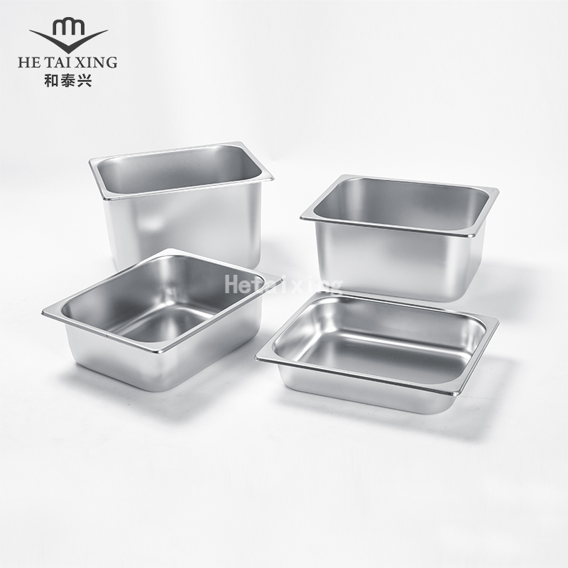 US Gastronorm Pan 1/2 Tamaño 150 mm Recipiente seguro para congelador profundo para utensilios de cocina de acero