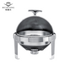 Chafing Dish redondo de acero inoxidable de 6L